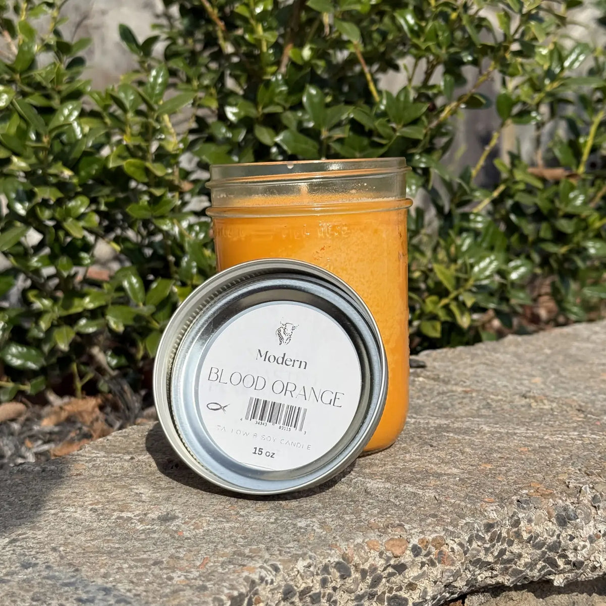 Blood Orange Beef Tallow Candle (16oz) — view 2 of 4