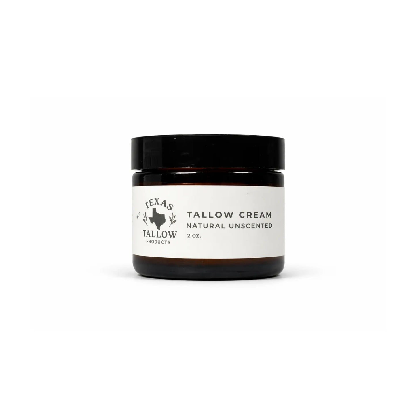 Natural Unscented Shea Butter Tallow Cream 2oz — styled product image
