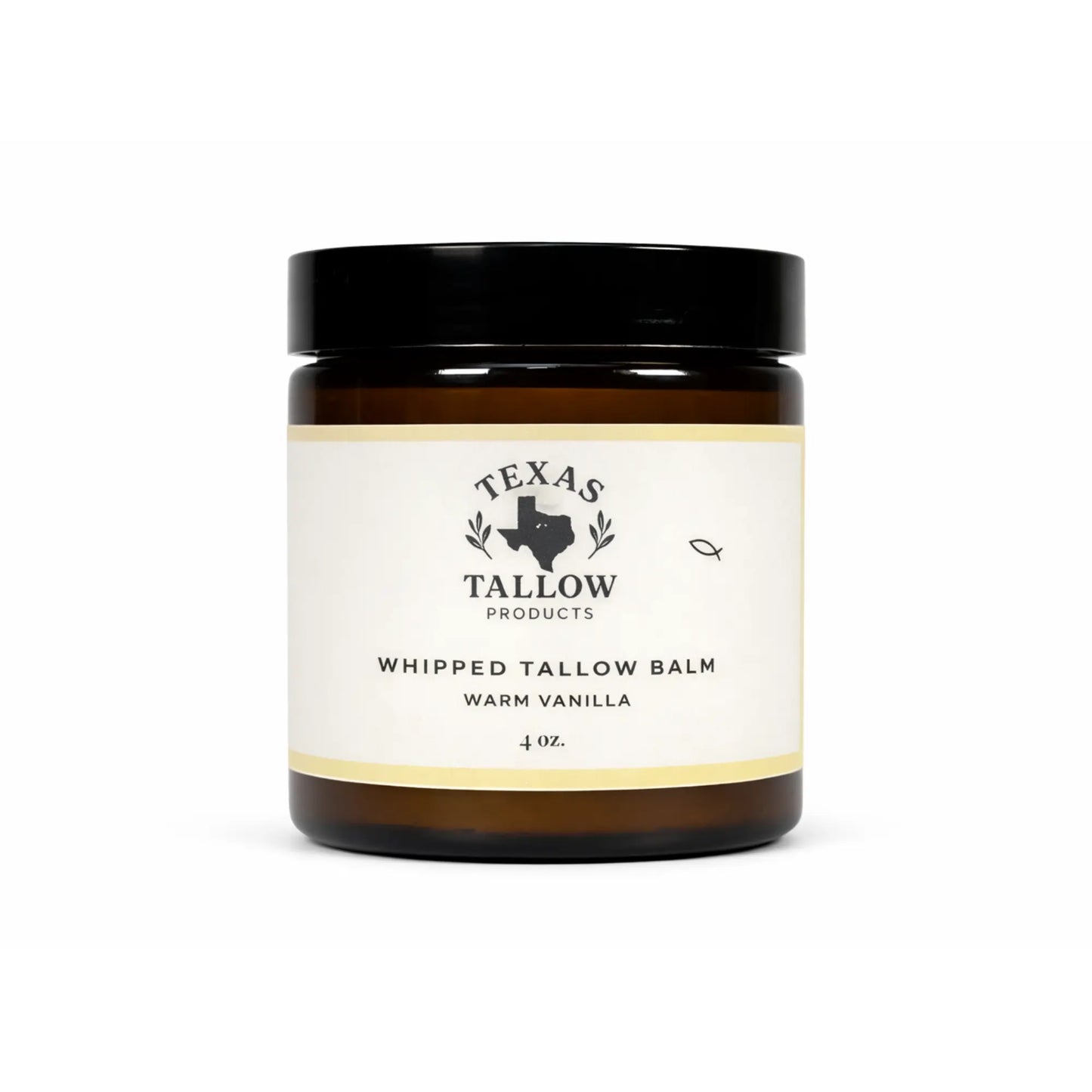 Warm Vanilla Shea Butter Whipped Tallow Balm 4oz — styled product image