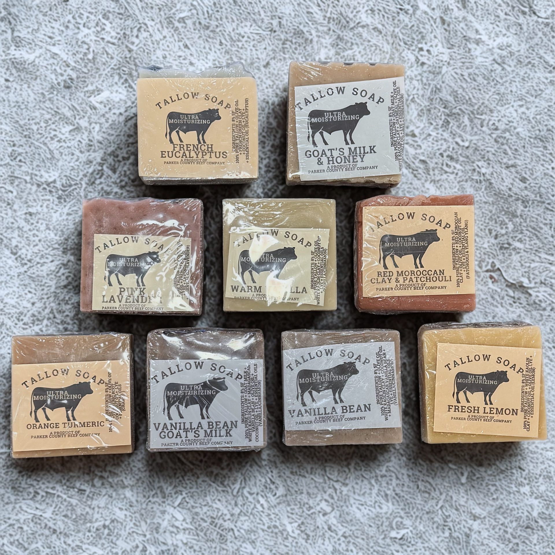 Tallow Soap Sampler 9 Pack