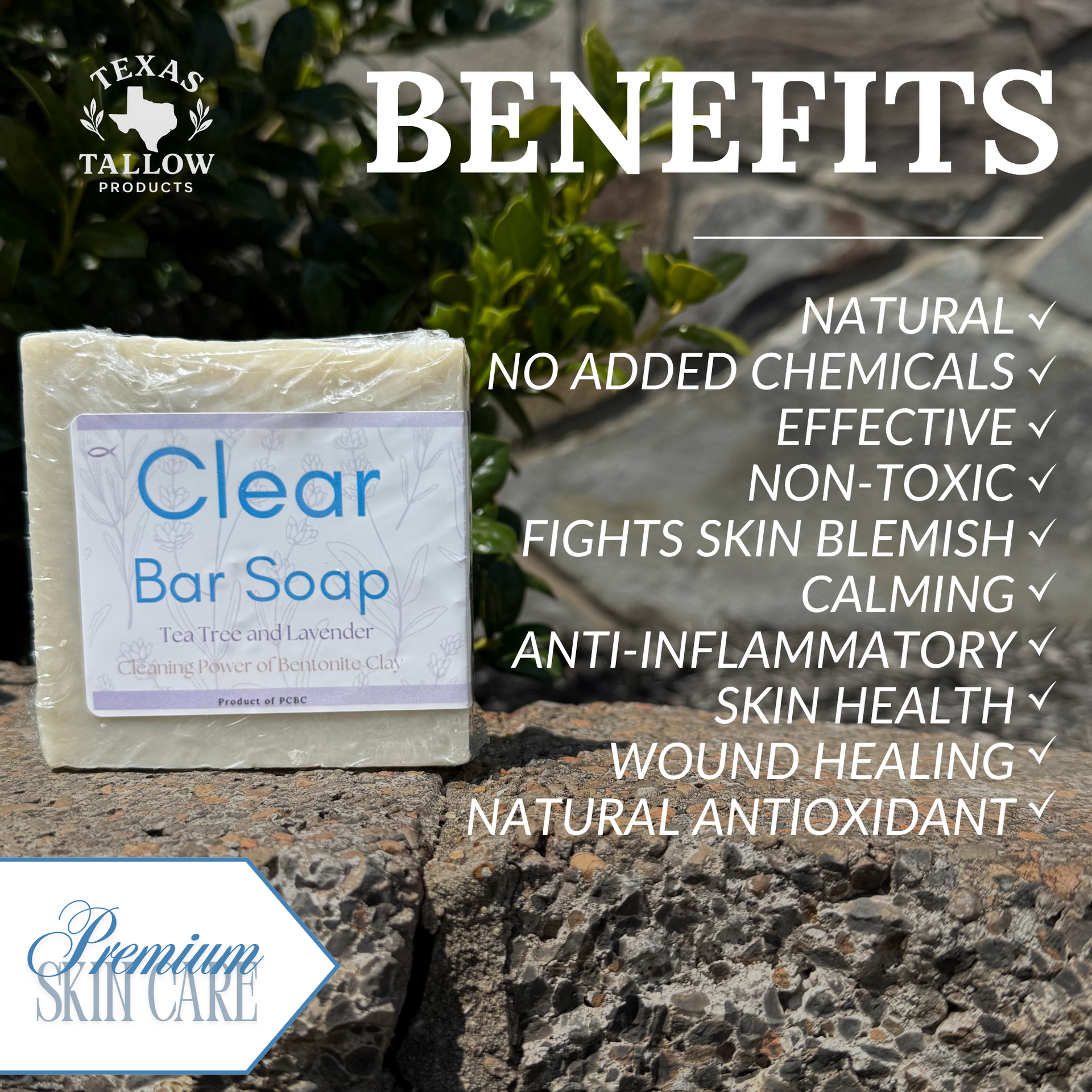 Clear Bar Soap (Tea Tree & Lavender)