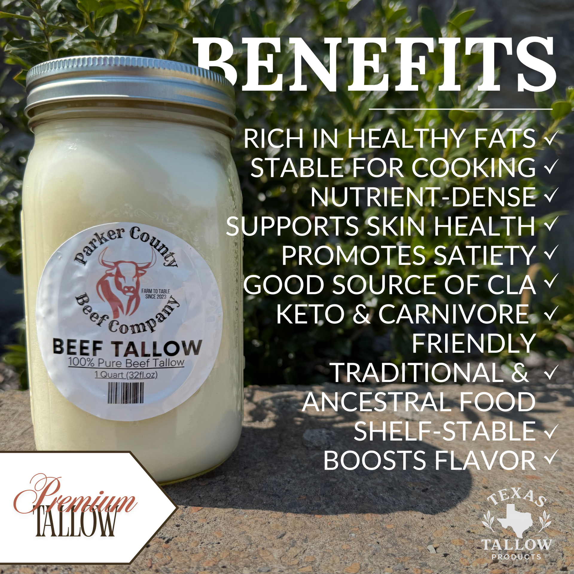 Fresh Beef Tallow (32fl.oz)