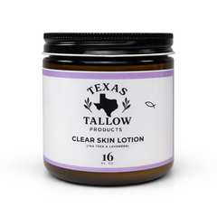 Clear Tallow Lotion (Tea Tree & Lavender) 16oz