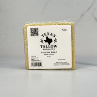 Fresh Lemon Beef Tallow Soap — handcrafted 6oz bar