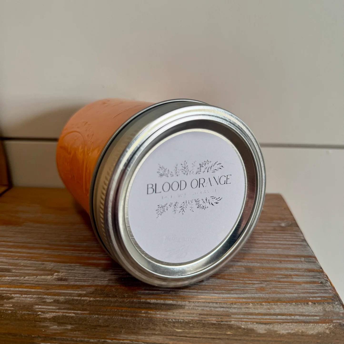 Beef Tallow Candle (16oz) Blood Orange