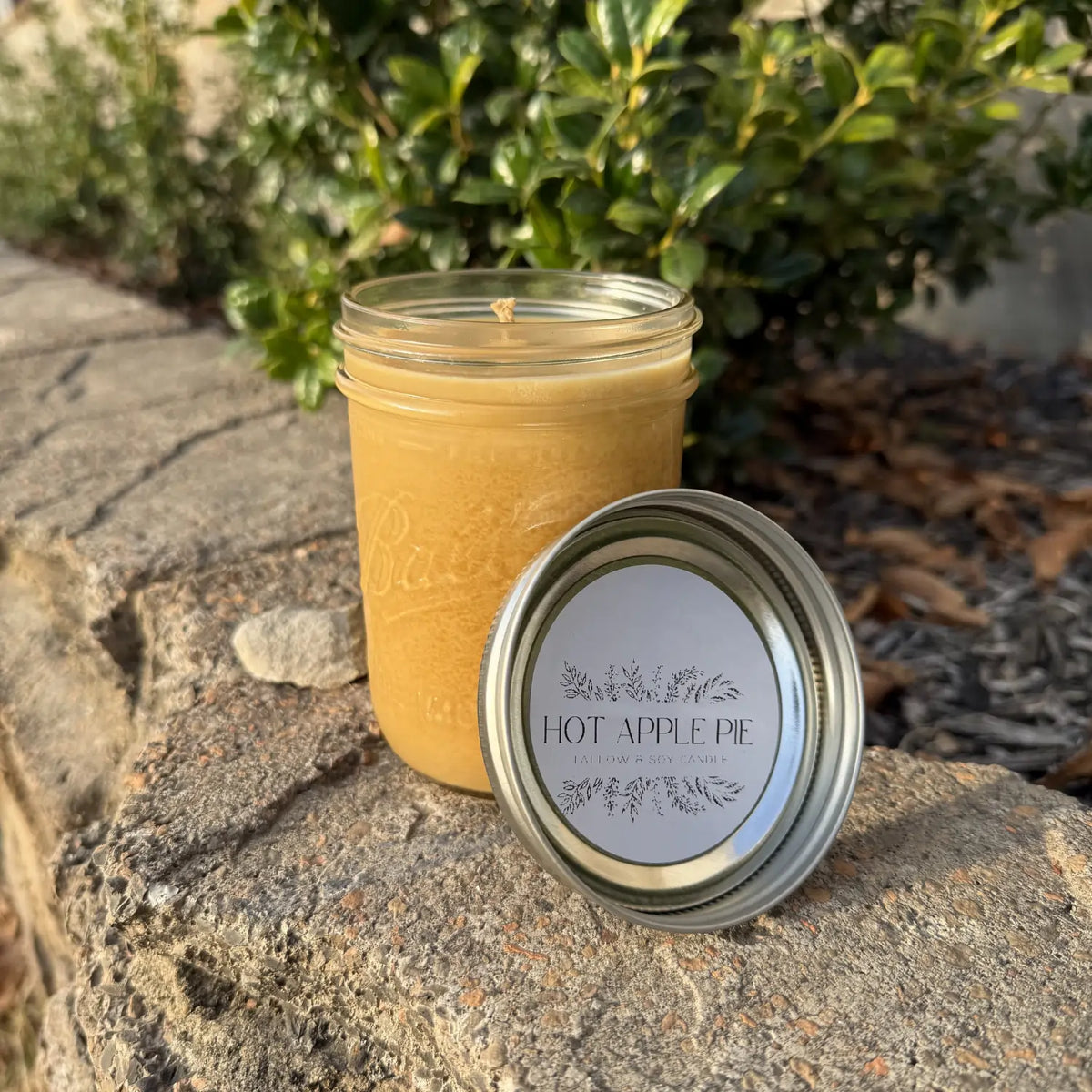 Hot Apple Pie Beef Tallow Candle (16oz) — view 2 of 3