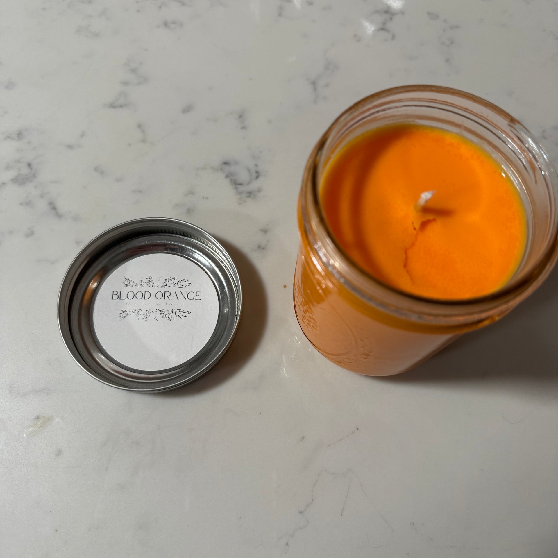 Beef Tallow Candle (16oz) Blood Orange