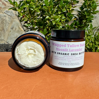 Moonlit Lavender Shea Butter Whipped Tallow Balm — 4oz jar handcrafted in Texas