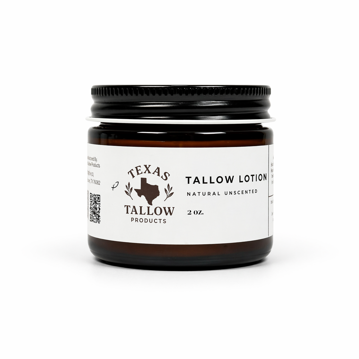 Natural Unscented Tallow Lotion (2oz)