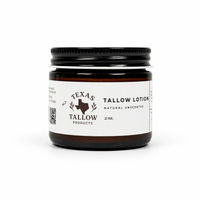 Natural Unscented Tallow Lotion (2oz)