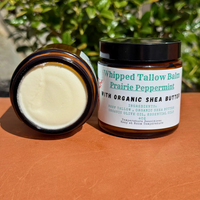 Prairie Peppermint Shea Butter Whipped Tallow Balm — 4oz jar handcrafted in Texas