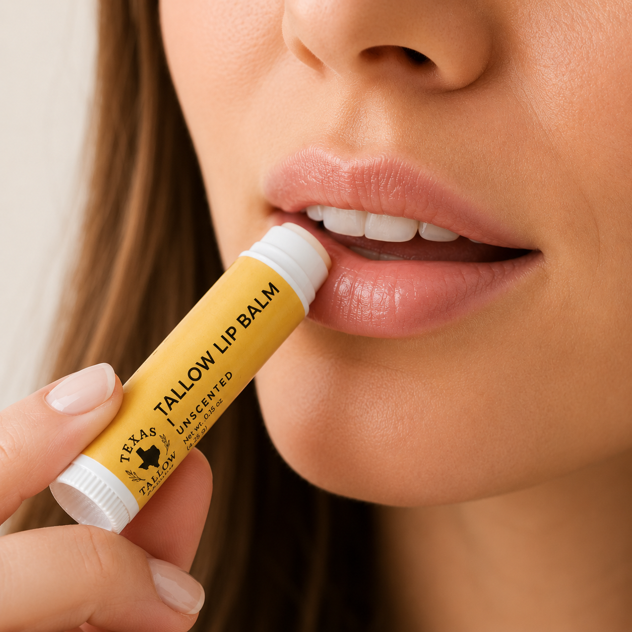 Tallow Lip Balm Unscented 4 Pack