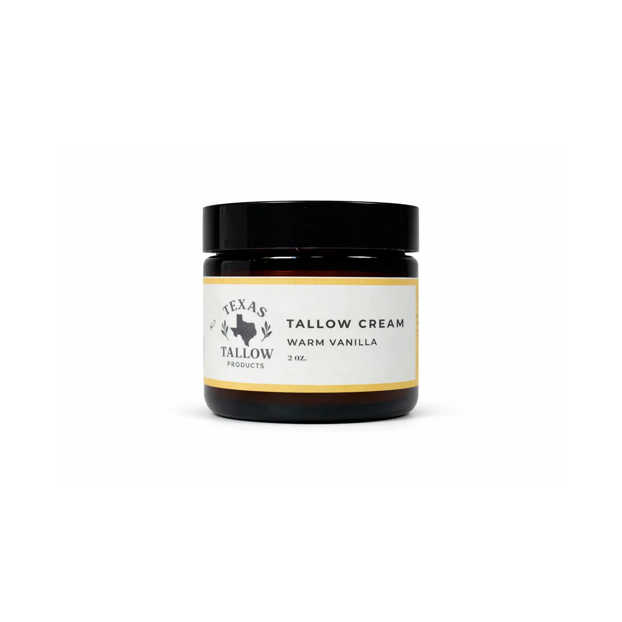 Warm Vanilla Shea Butter Tallow Cream 2oz — styled product image