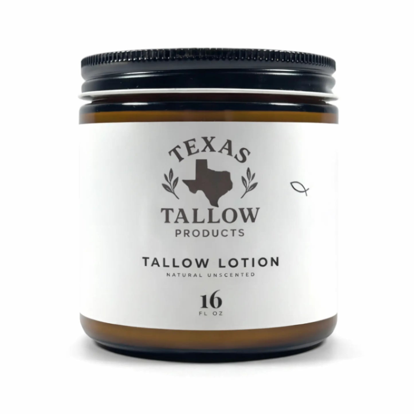 Beef Tallow Lotion - Natural Unscented (16oz)