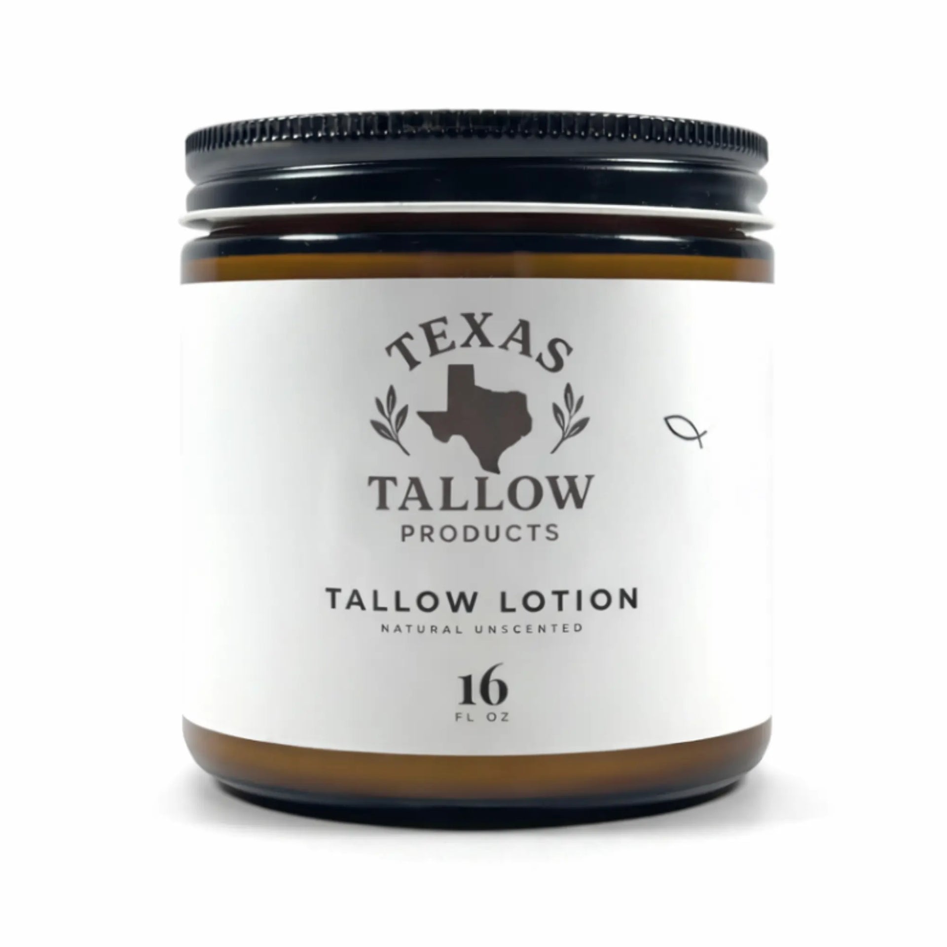 Beef Tallow Lotion - Natural Unscented (16oz)