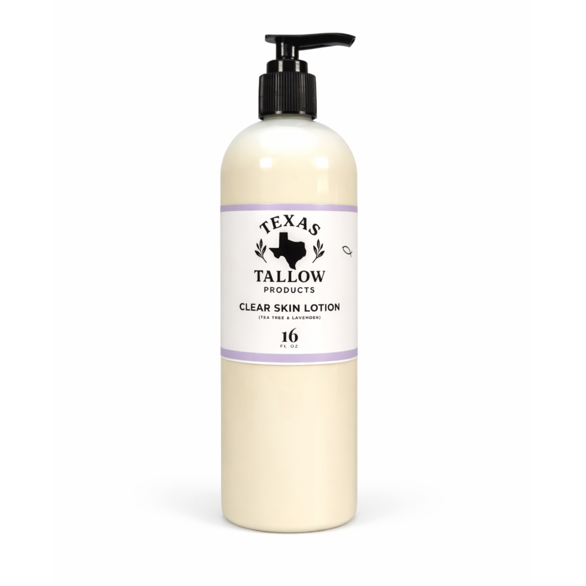 Clear Tallow Lotion (Tea Tree & Lavender) 16oz