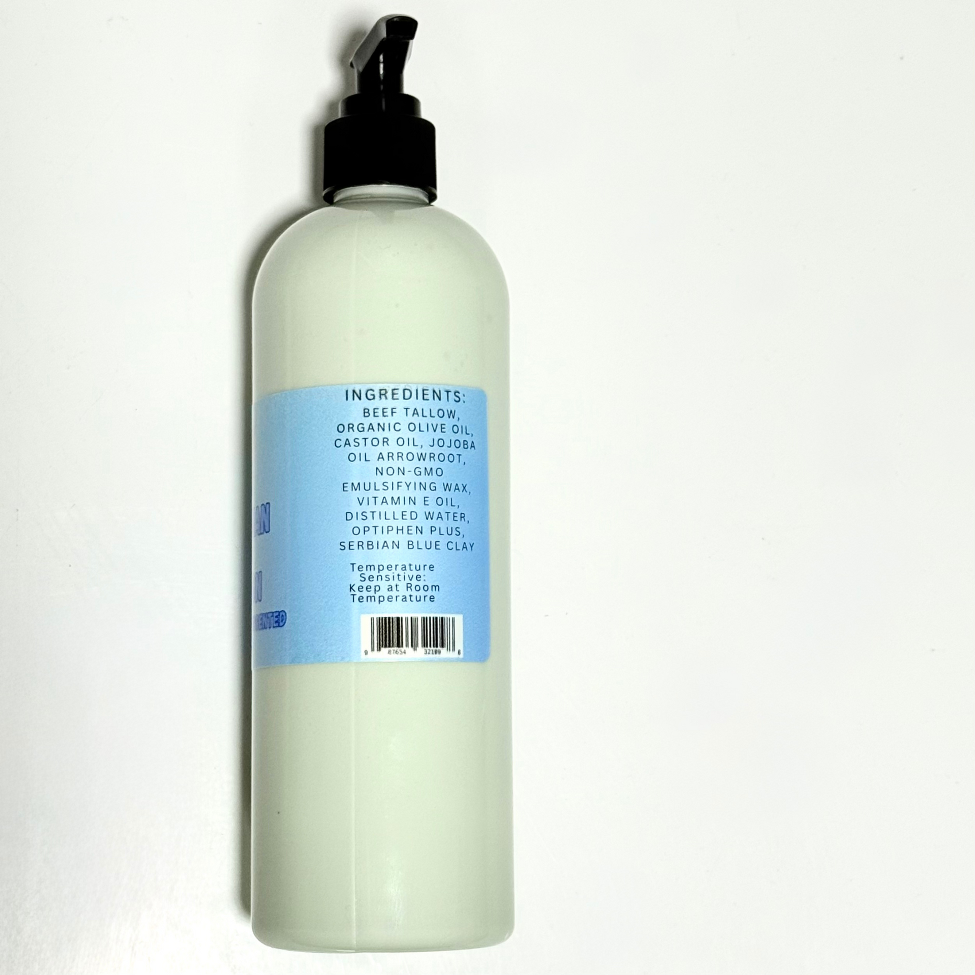 Serbian Clay Beef Tallow Lotion - Natural Unscented