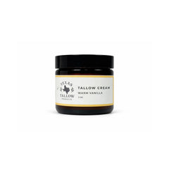 Warm Vanilla Shea Butter Tallow Cream 2oz — styled product image
