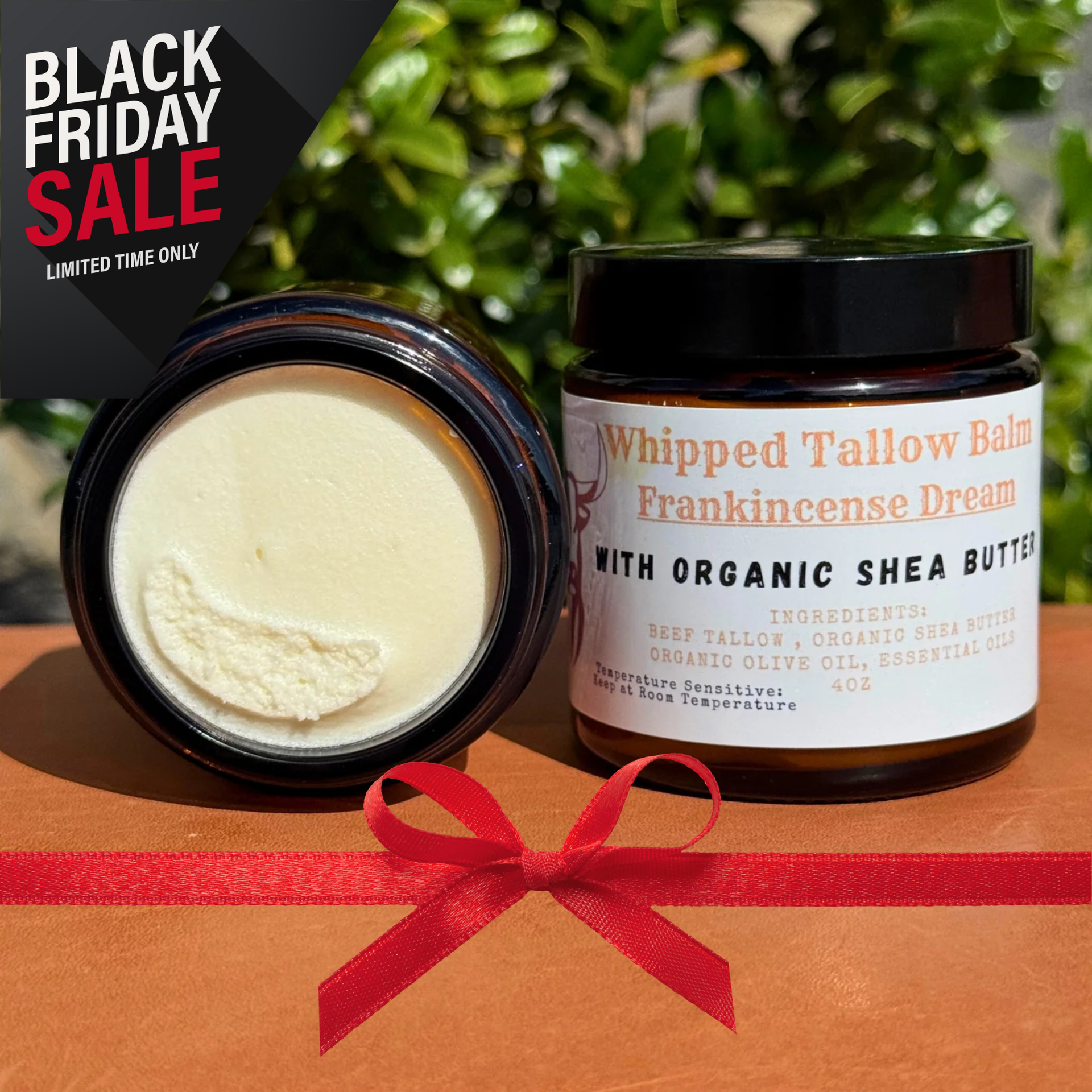 Frankincense Shea Butter Whipped Tallow Balm (4oz)