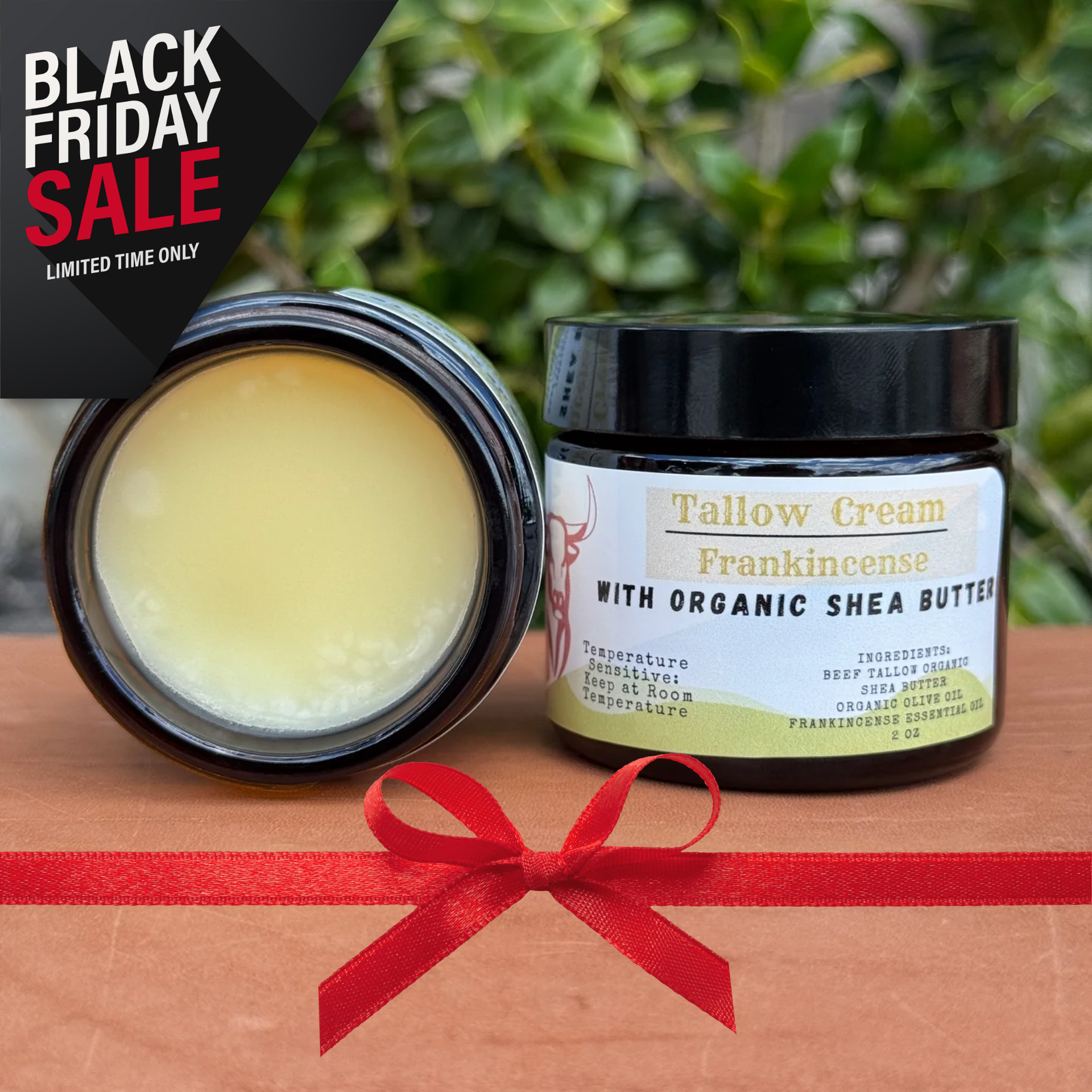 Frankincense Shea Butter Tallow Cream (2oz)