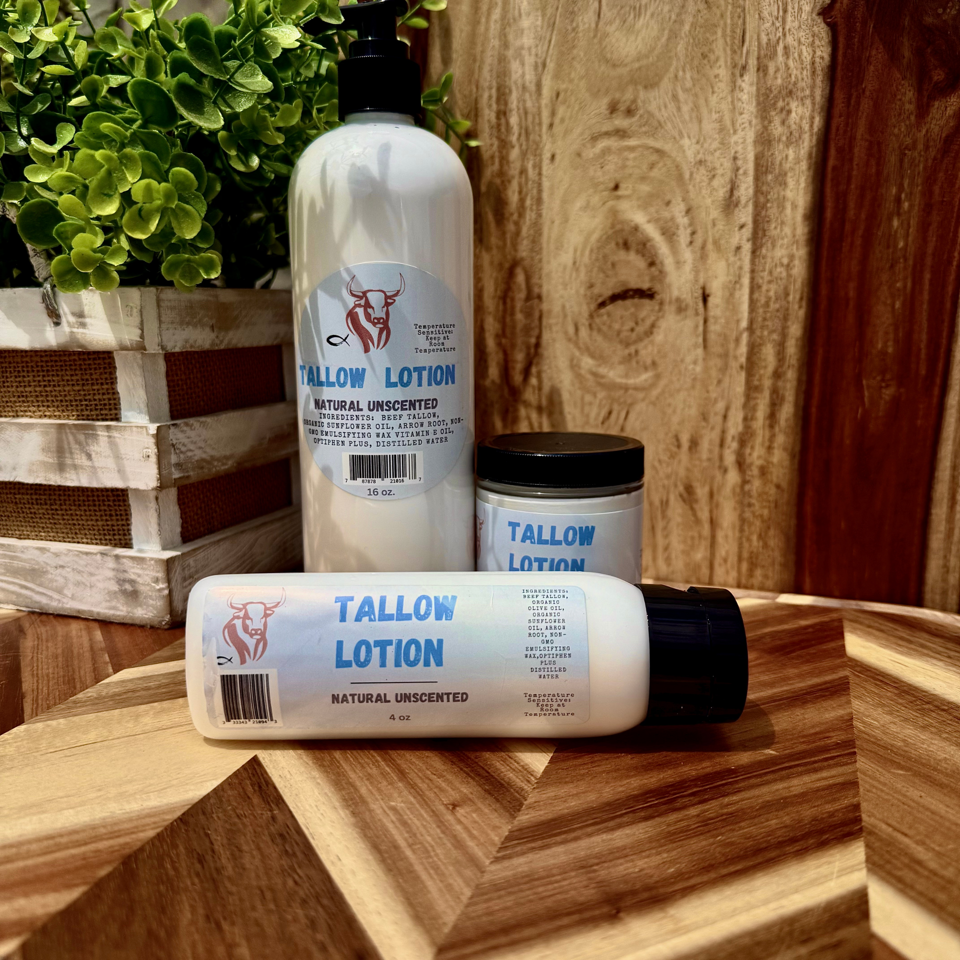 Beef Tallow Lotion - Natural Unscented
